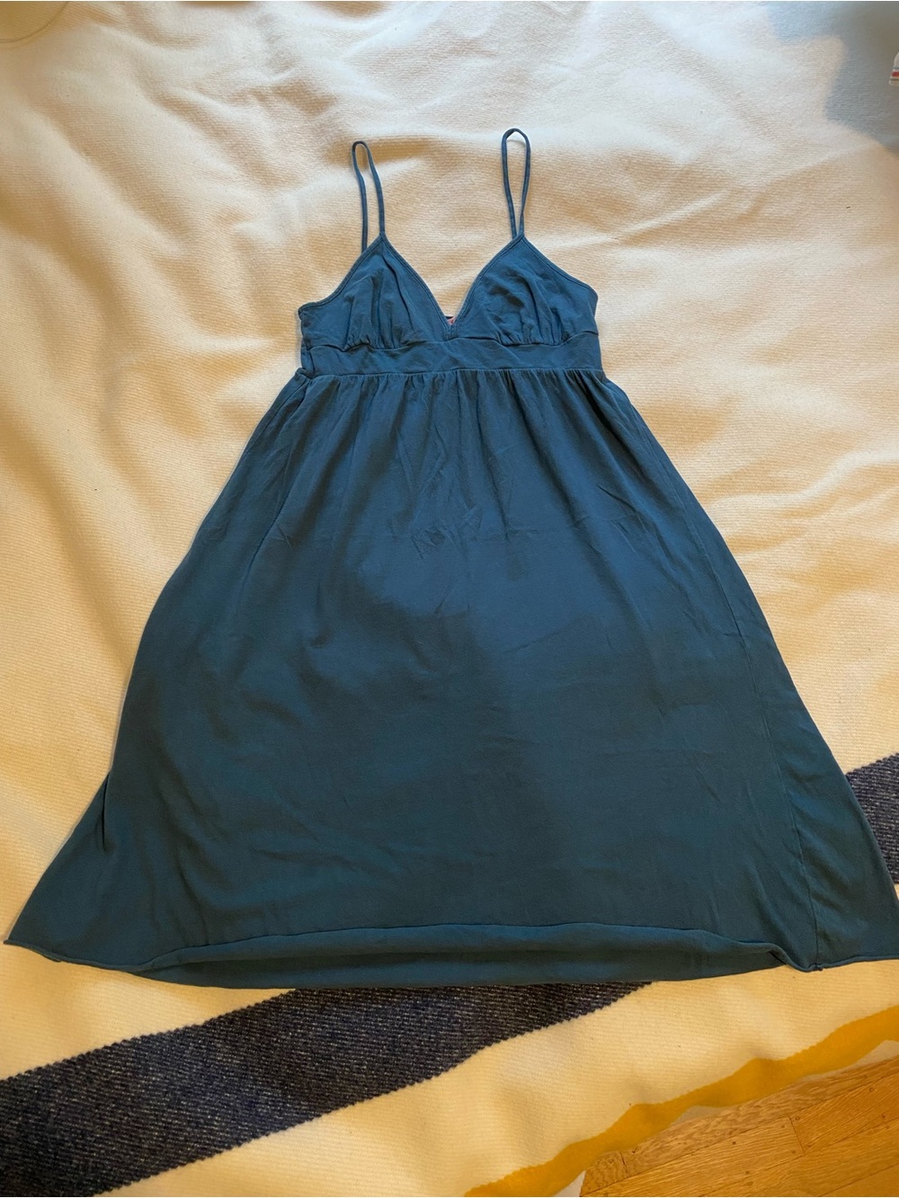 Velvet by Graham & Spencer Blue Babydoll Midu Dress Small